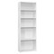 Monarch Specialties Bookshelf, Bookcase, 6 Tier, 72"H, Office, Bedroom, Laminate, White, Transitional I 7470 - alternate 1